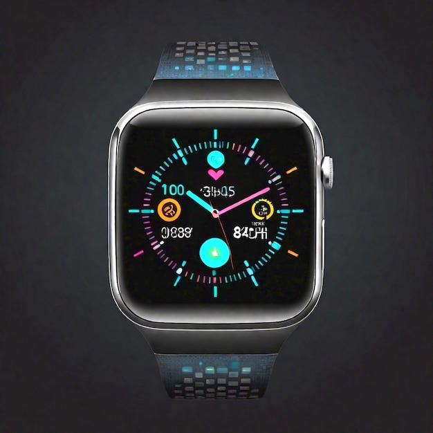 Photo modern smart watch generated ai