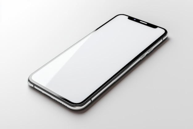 modern smartphone mockup on isolated background created with generative ai
