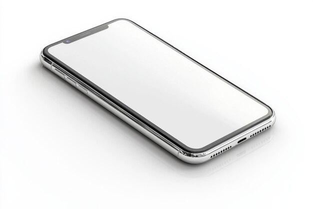 modern smartphone mockup on isolated background created with generative ai