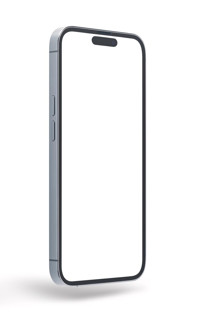 Modern smartphoneschermmodel Mobiele UI-toepassingssjabloon Mobiel frame met blanco display-geïsoleerde sjablonen
