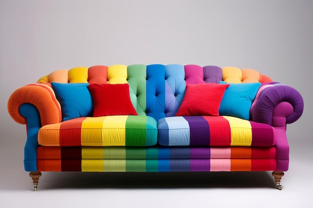 Modern sofa interior decoration in a room