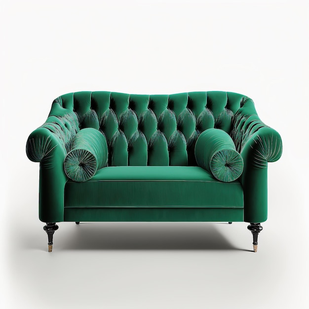 Modern Sofa Isolated Illustration Generative AI