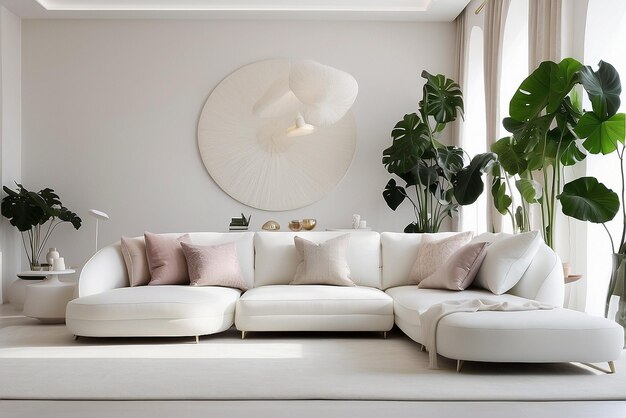 Photo modern sofa leather sofa upholstery sofa furniture modern furniture interior decoration livin