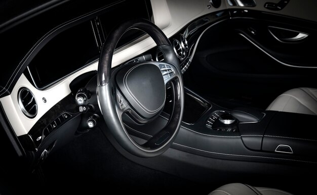 Modern sport car interior