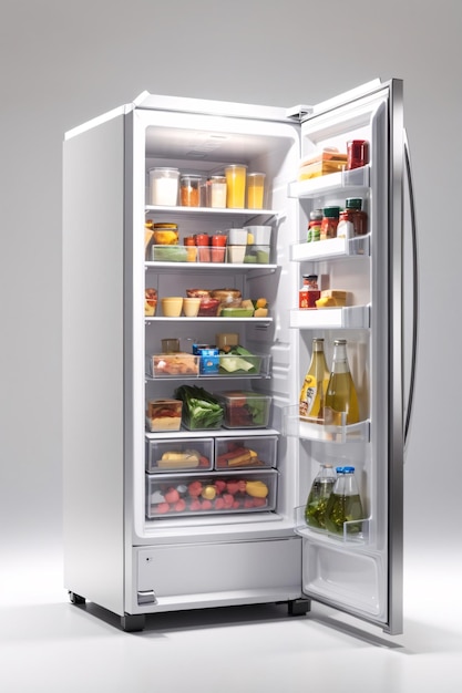 Modern Stainless Steel Refrigerator