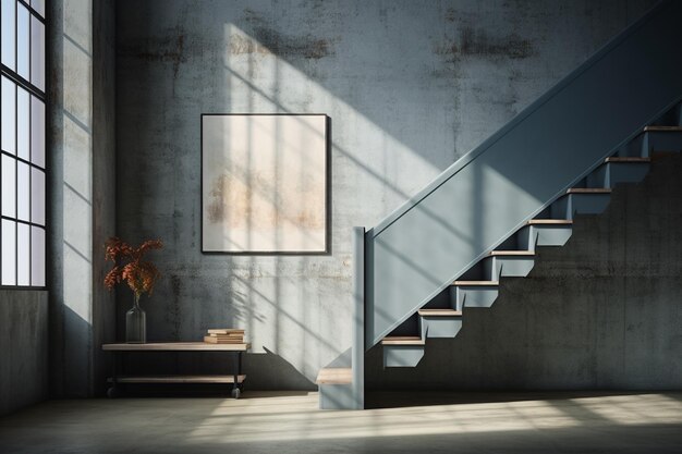 Modern Stairs Mockup Created with Generative AI