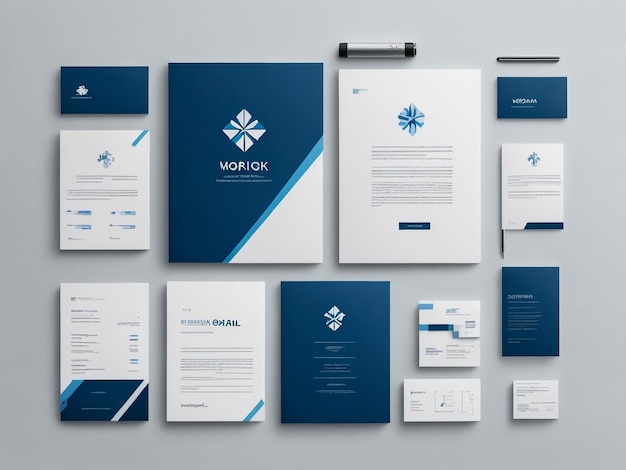 Modern stationery design template design