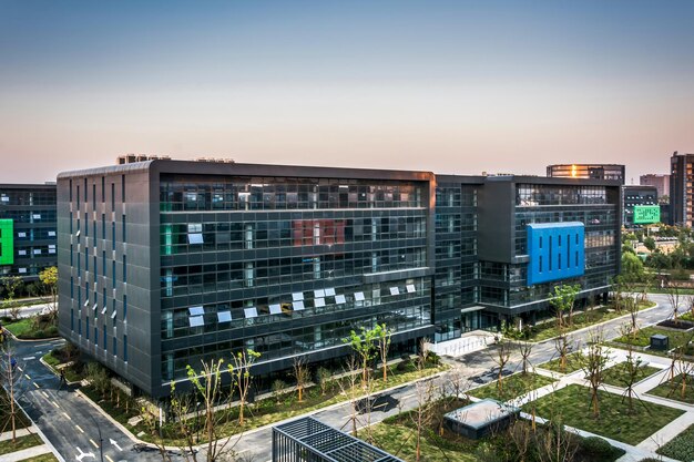 Modern stedelijk landschap in Jiaxing China