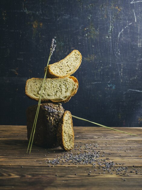 modern still life with bread