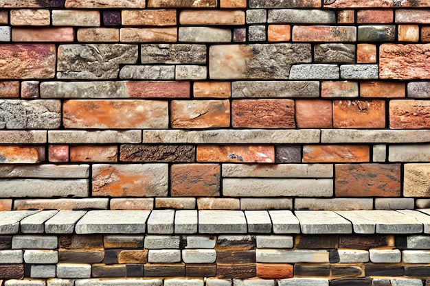 Modern stone brick wall background stone texture