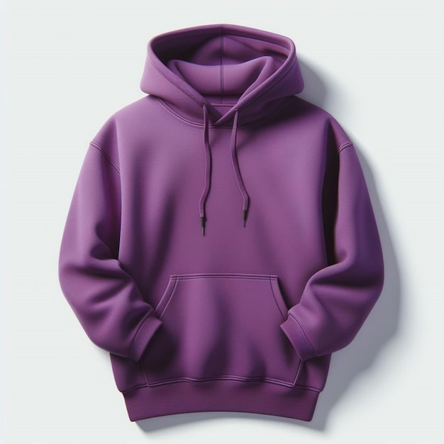 modern streetwear mockup purple hoodie stands out on a crisp white background for SEO success