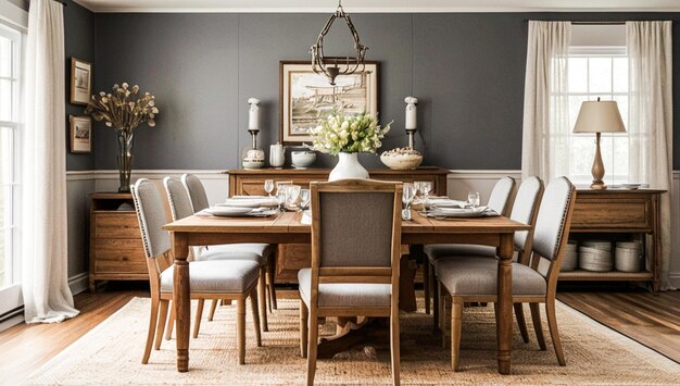 Photo modern style dining room