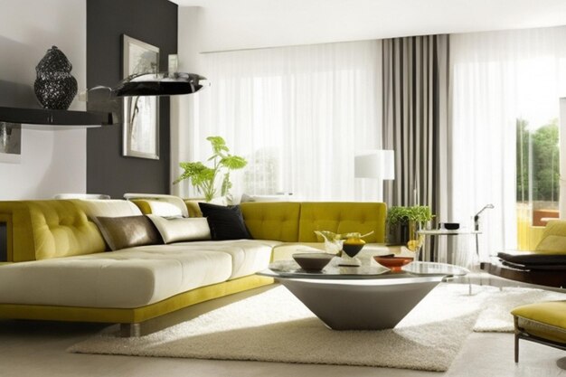 modern style interior living room