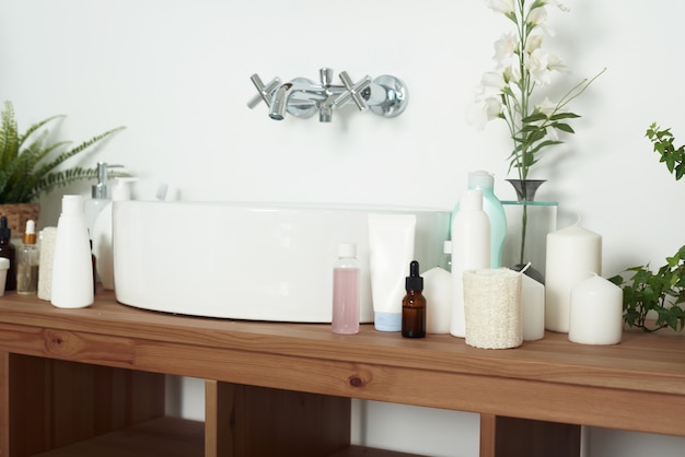 Modern stylish bathroom in contemporary apartment