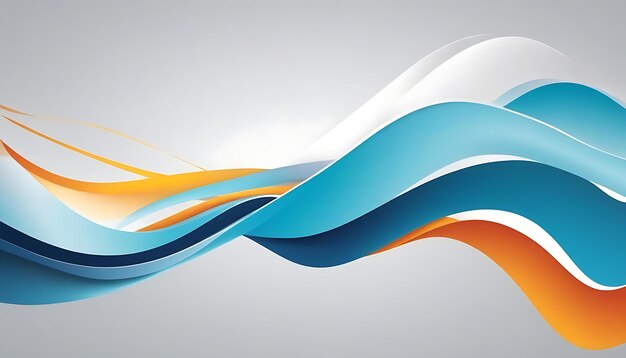 Modern stylish business buttom flowing wave background