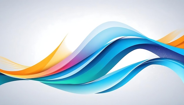 Modern stylish business buttom flowing wave background