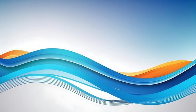 Modern stylish business buttom flowing wave background