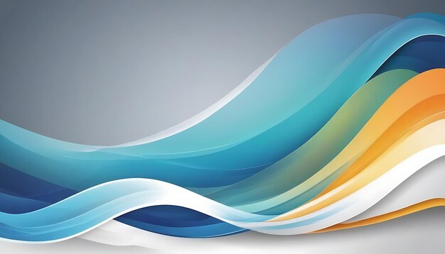 Modern stylish business buttom flowing wave background