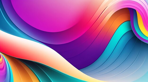 Modern stylish colorful abstract wave design background