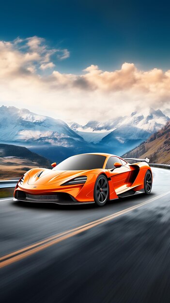 modern super car speed wallpaper mobile landscape