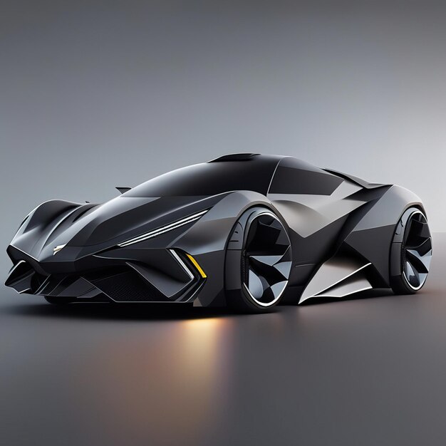 Modern super car with design concept generative ai