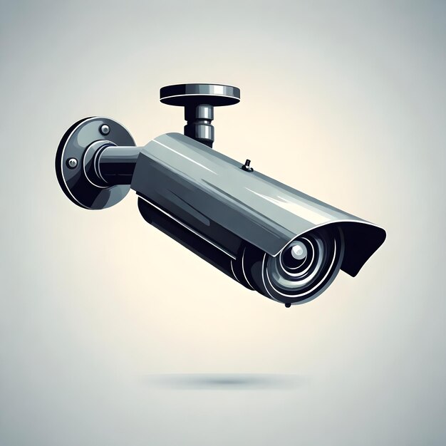 Modern Surveillance Camera Icon Vector Illustration