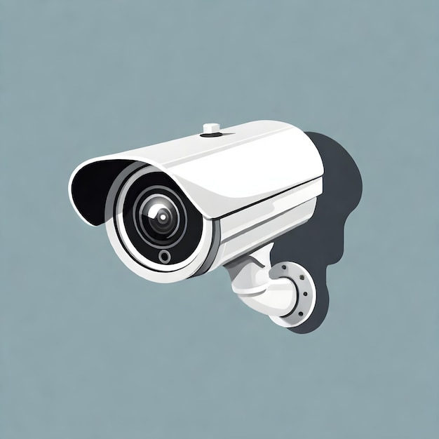 Modern Surveillance Camera Icon Vector Illustration