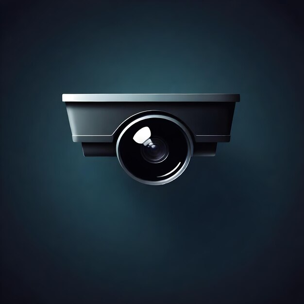 Modern Surveillance Camera Icon Vector Illustration