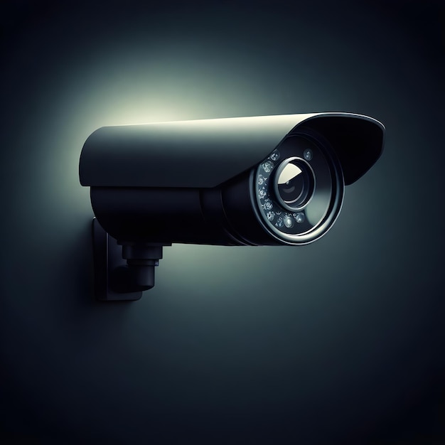 Modern Surveillance Camera Icon Vector Illustration