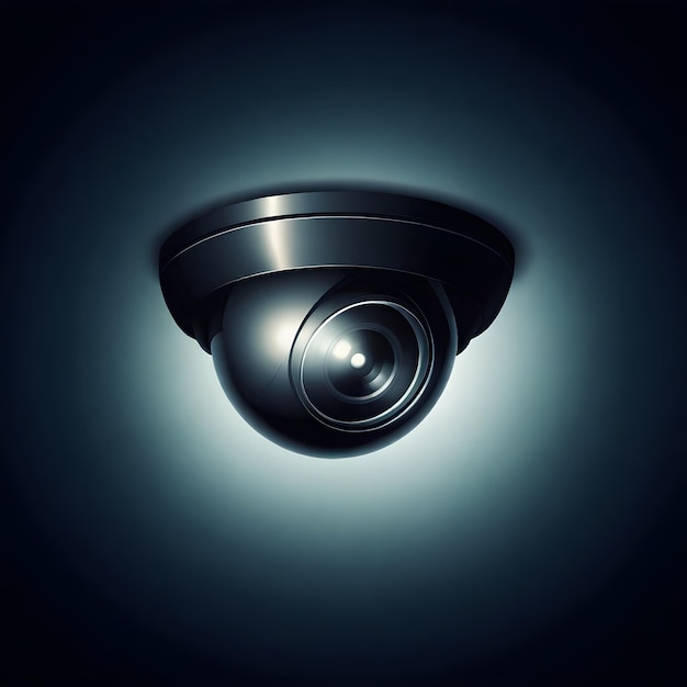 Modern Surveillance Camera Icon Vector Illustration