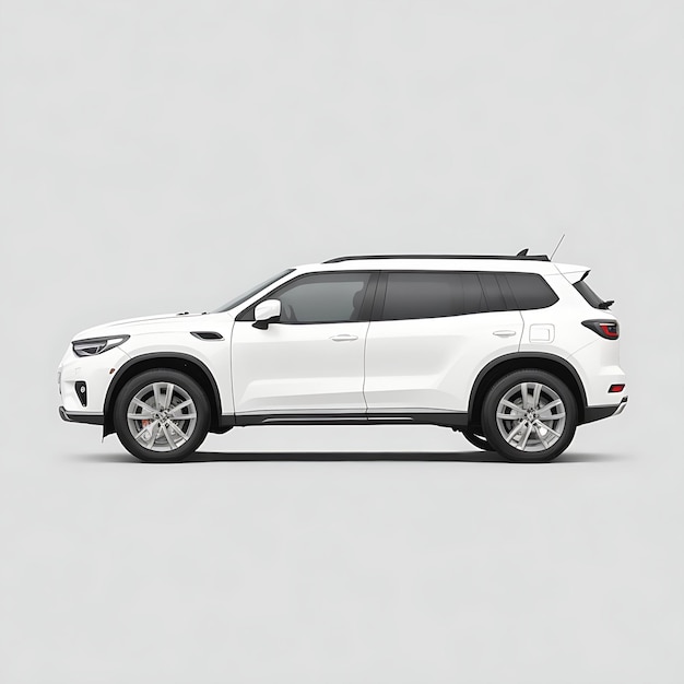 Photo modern suv car body style svg icon white car