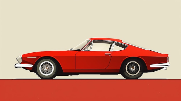 A modern take on classic Italian design in a minimalist poster AI generated illustration