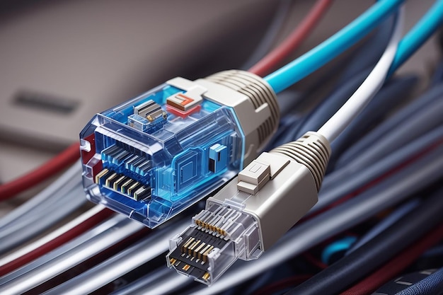 modern technology network cable