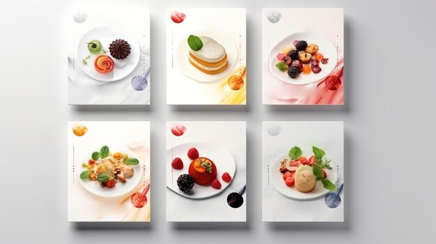 Photo modern template design of pudding menu for makes it easy and shows the type of pudding menu you w