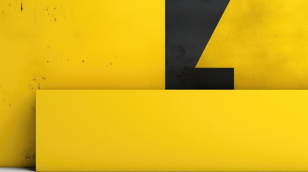 Modern template yellow background