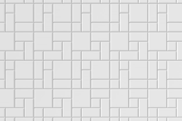 Modern tile wall background. 3D rendering.