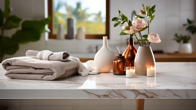 Modern toilet bowl in stylish bathroom interior