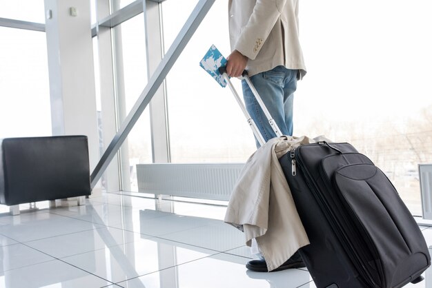 Modern Traveller in Airport