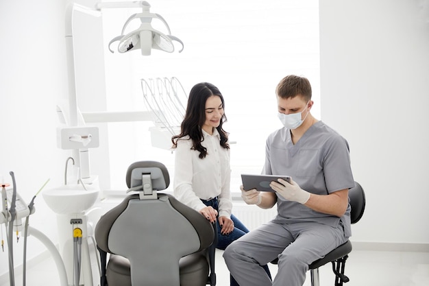 Modern treatment in professional dental clinic