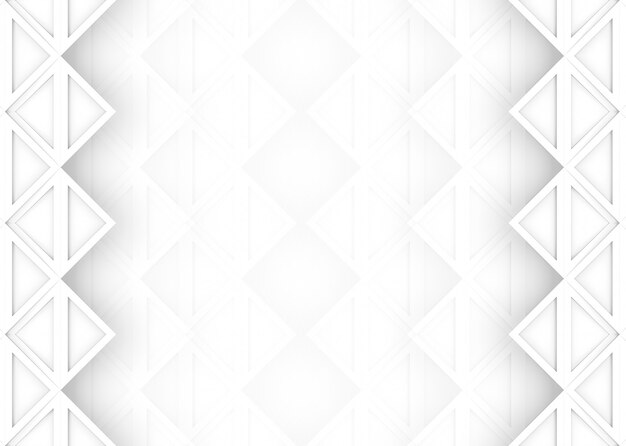 modern tri square grid art shape pattern on white floor banner background.