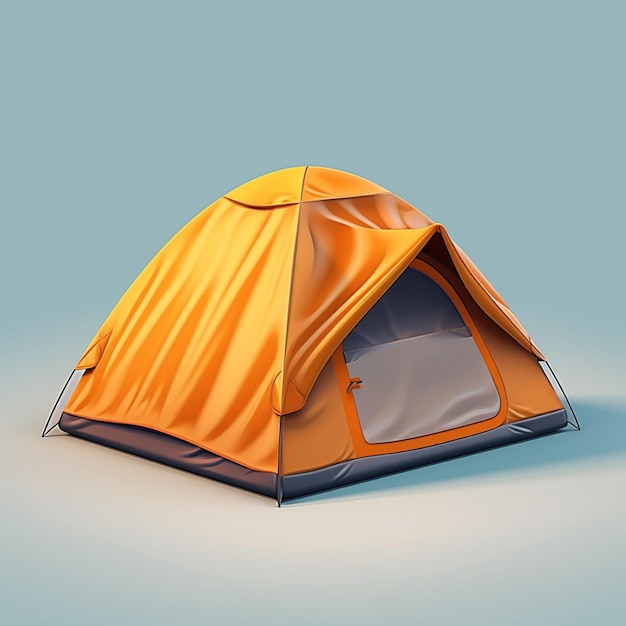 Modern type camping tent isolated on background