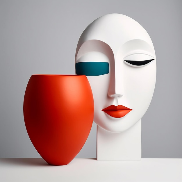 Foto moderni e unici disegni di vasi in vetro ceramico e creazioni 3d