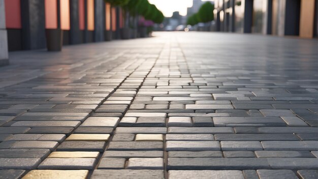 Foto estetica urbana moderna lastre di pavimentazione a strisce leggere