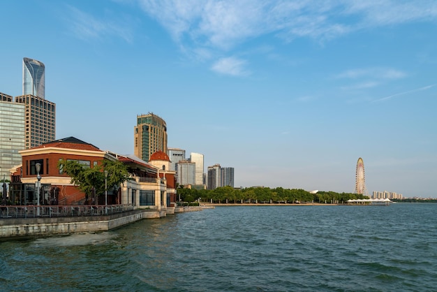 Modern Urban Architectural Landscape of Suzhou China