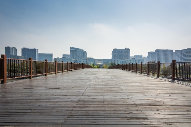 中国嘉興の近代的な都市景観