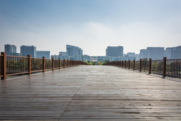 Photo modern urban scenery in jiaxing china