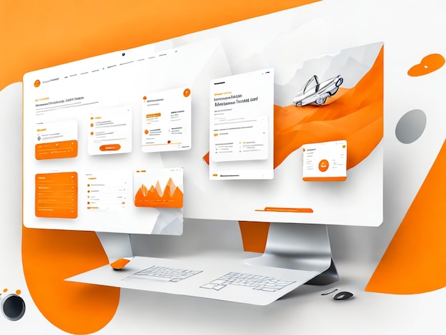 최신 사용자 인터페이스 디자인 템플릿 목업 UI UX 디자인 웹사이트 디자인 목업