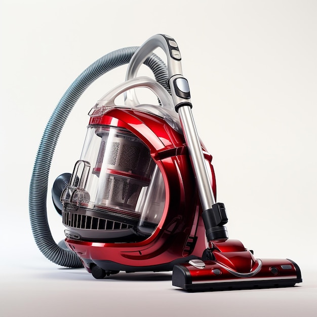 Modern Vacuum Cleaner Isolated on White Background Generative AI