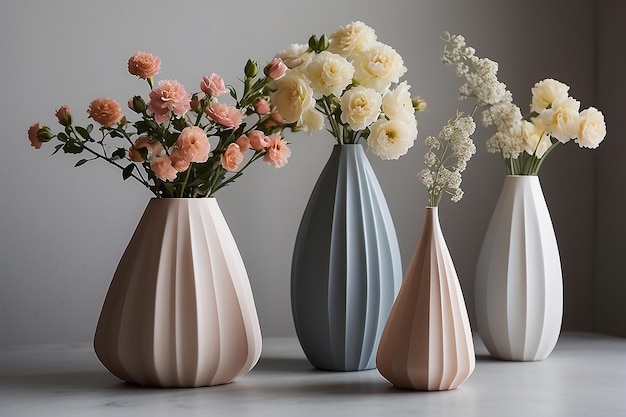 Modern vase with soft aesthetics