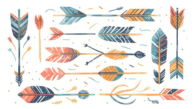 modern vector arrow icons set with simple geometric designs minimalistic and stylish arrows collection for infographics and web elements